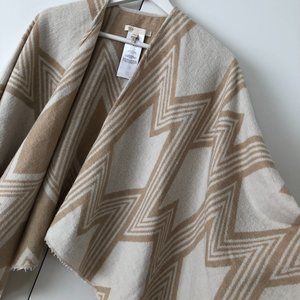 Maje Poncho in "M" motif